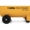 Compresseur d'air Silencieux 24 Litres 10 bar 2,5CV 145 PSI 2.5 CV VITO
