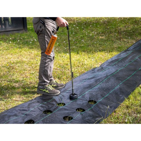 Chalumeau à gaz pour Toile de paillage Géotextile + Cartouche gaz Propane KEMPER