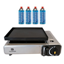Réchaud et plancha à gaz...