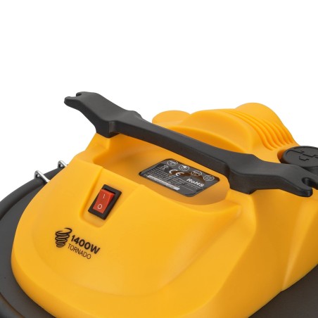 Aspirateur de cendres TORNADO 1400W 18L Filtre HEPA Fonction Souffleur VITO