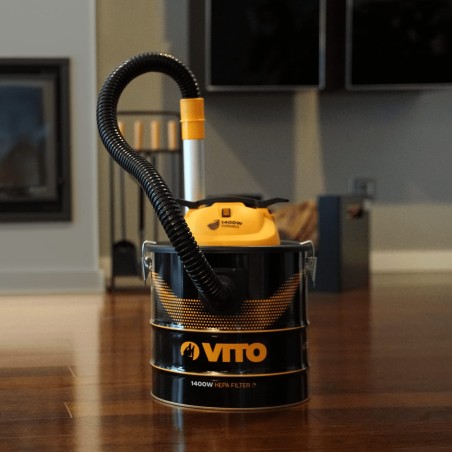 Aspirateur de cendres TORNADO 1400W 18L Filtre HEPA Fonction Souffleur VITO