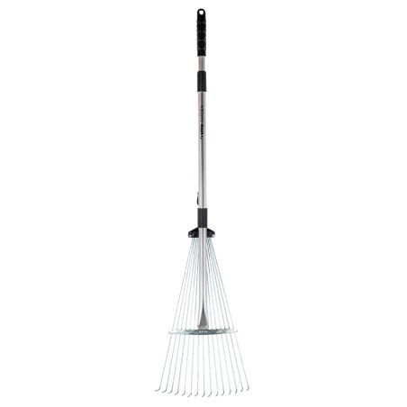 Balai à gazon aluminium 15 dents Manche télescopique 89.5 - 180 cm VITO