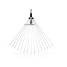Balai à gazon aluminium 15 dents Manche télescopique 89.5 - 180 cm VITO