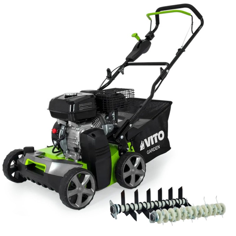 Scarificateur Démousseur 5,4CV 212cm3 Coupe 40cm Lames et ressorts VITO