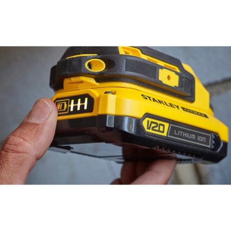 Visseuse à chocs 18V V20 + 2 batteries lithium 2 Ah- 50 Nm + Chargeur Rapide Mallette STANLEY FATMAX SFMCD711D22
