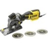 Scie circulaire 650W Lame 89cm Guide laser + 3 lames VALISE  Stanley Fatmax 230V FME380K