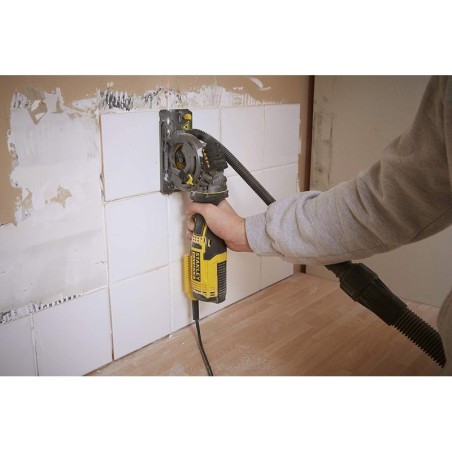 Scie circulaire 650W Lame 89cm Guide laser + 3 lames VALISE  Stanley Fatmax 230V FME380K