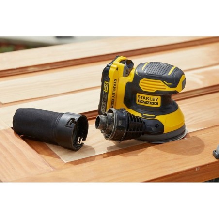 Ponceuse Orbitale 18V Ø 125mm + batterie lithium 2.0 Ah + Chargeur + feuille abrasive 80 gr STANLEY FATMAX SFMCW220D1S