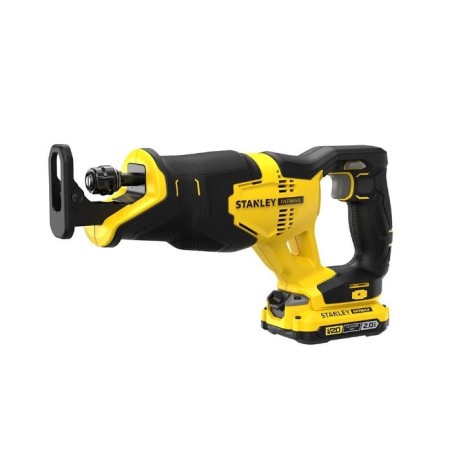 Scie sabre 18 V + 2 batteries Lithium 2 Ah + Lame + Mallette + Chargeur rapide STANLEY FATMAX