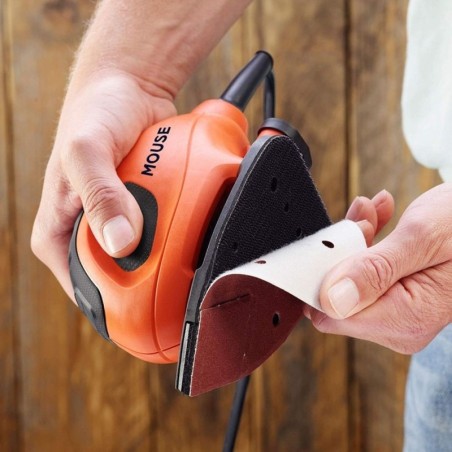 Ponceuse Mouse KIT 55W + 15 accessoires + Sac souple BLACK & DECKER BEW230BC