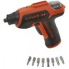 Tournevis sans fil 3,6V Lithium 1,5 Ah Black + Decker Coffret métallique 8 Accessoires