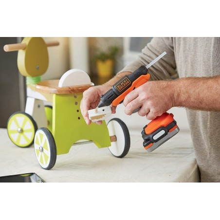 Pistolet à colle sans fil 12 V Black & Decker Livré sans batterie ni chargeur BDCGG12N