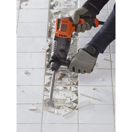 Marteau burineur 650W 1,4 Joules SDS + Poignée souple BLACK & DECKER BEHS01