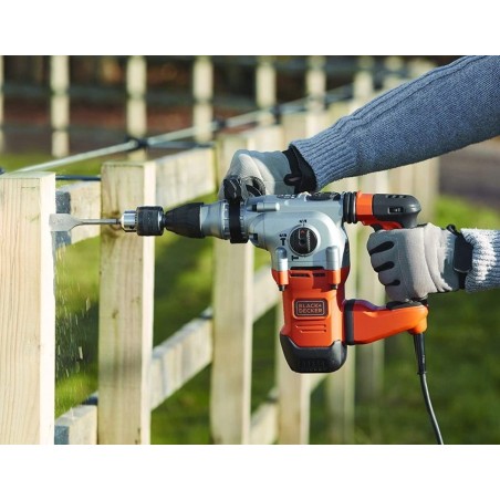 Marteau de démolition Burineur SDS + 1250W 3,7 Joules BLACK & DECKER BEHS03K