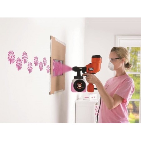 Pistolet Peinture électrique compact 400W HVLP200 Black + Decker Basse pression