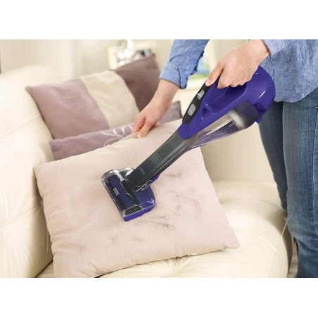 Aspirateur sans fil à batterie lithium 10.8V rechargeable 2.0 Ah Black + Decker Idéal pour les poils d'animaux
