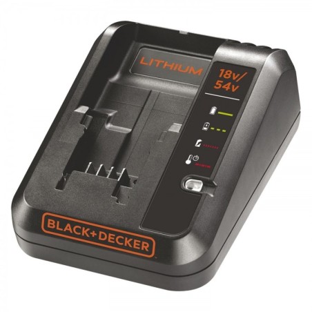 Chargeur pour batterie lithium-ion 18 V/54 V, Noir Black + Decker BDC2A-QW
