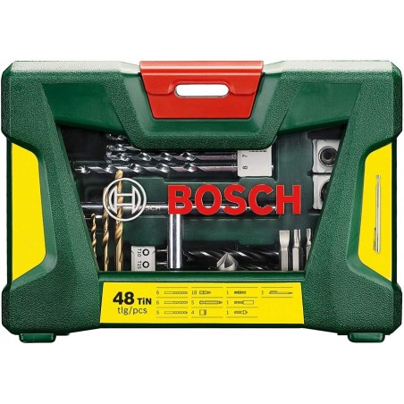 Coffret 48 pièces Bosch 2607017314 V-Line Outils de perçage/vissage