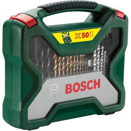 Coffret 50 pièces X-Line Titane Bosch 2607019327 Kit perçage et vissage