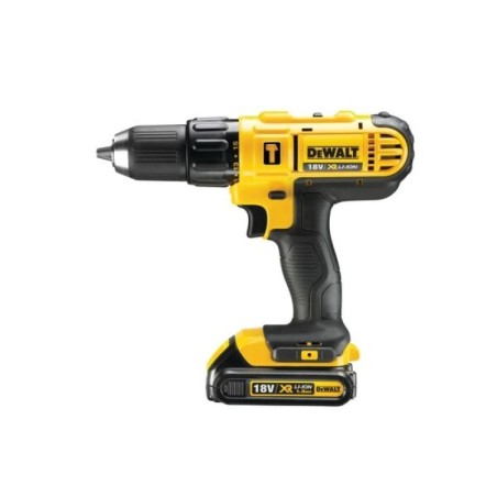 Perceuse à percussion 18V + 2 batteries lithium 1.3Ah + chargeur + Mallette DEWALT DCD776C2