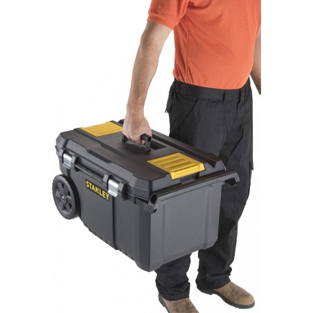 Servante à outils 50L Roulante Essential Stanley Plateau amovible Poignée métal