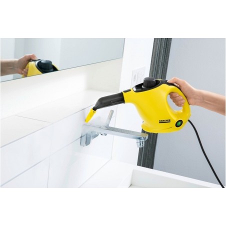 Nettoyeur vapeur Kärcher SC1 1200W 3 bar Avec kit de Nettoyage Sols Chauffe rapide 3 min Sac d'accessoires en tissu.