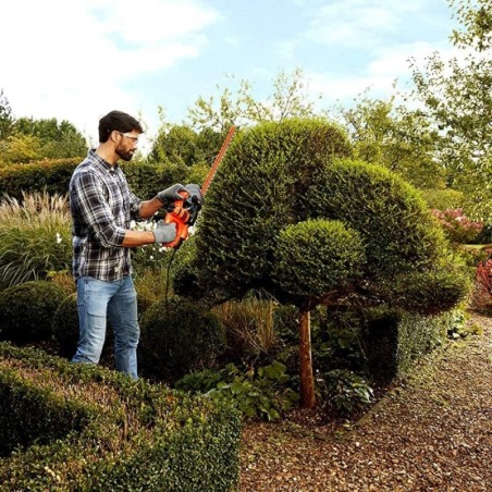 Taille haie 420W Lame 45 cm Black + Decker BEHT 201 Lame double coupe Double interrupteur