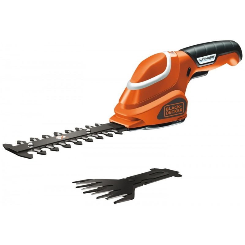 Cisaille de jardin sans fil 7V BLACK+DECKER Batterie lithium GSL700KIT-QW