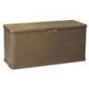 Coffre de jardin 280L WOODY Résine Effet bois L117xP45xH56 cm
