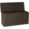 Coffre de jardin 280L WOODY Résine Effet bois L117xP45xH56 cm