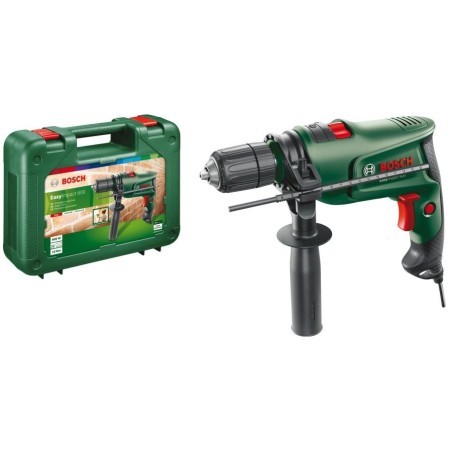 Perceuse à percussion 600W -15 Nm Poignée supplémentaire Tige de profondeur + Mallette BOSCH EASYIMPACT 600
