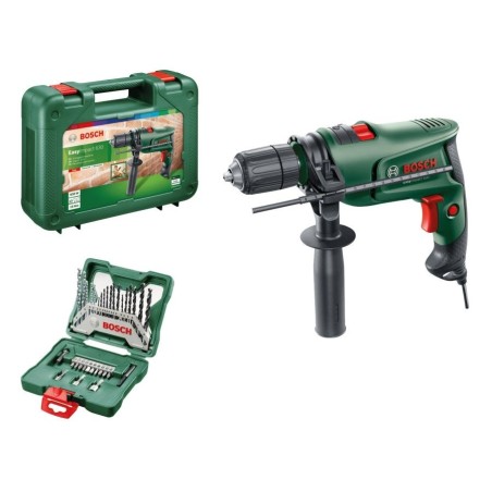 Perceuse à percussion 630W + Kit de perçage / vissage 33 pièces + Poignée + Mallette BOSCH EASYIM