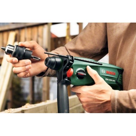 Perforateur Bosch 600W 1.9 Joules PBH 2500 SRE avec coffret + set de 6 forets SDS-plus