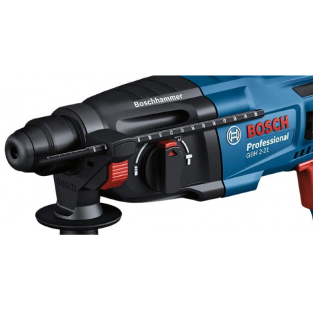 Marteau perforateur 720W 2 Joules SDS + Tige de profondeur Poignée supplémentaire + Mallette BOSCH Professional GBH 2
