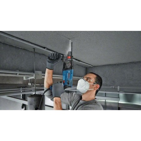 Marteau perforateur 720W 2 Joules SDS + Tige de profondeur Poignée supplémentaire + Mallette BOSCH Professional GBH 2