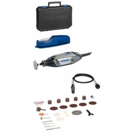 Kit Outil multifonction 130W + 25 Accessoires DREMEL® 3000-1 / 25 EZ WRAP 230V