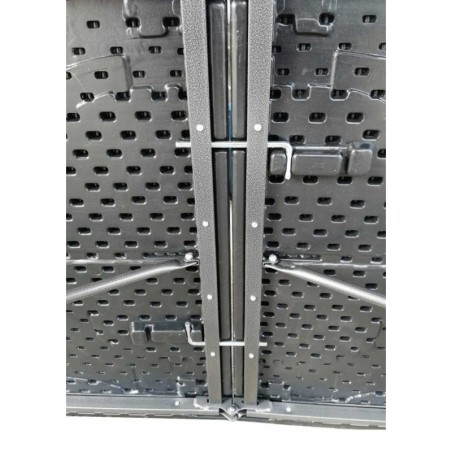 Table rectangulaire Noire 180x75xH72cm pliante Résine effet rotin Camping Réceptions festivals évènements KZ GARDEN