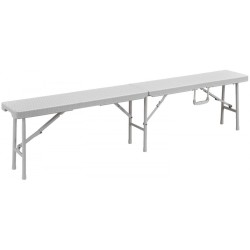 Banc de jardin blanc...