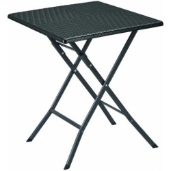 Table carrée noire...