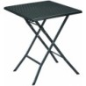 Table carrée noire 61x61xH73cm Pliante Camping Jardin Réceptions Festivals Evenements KZ GARDEN