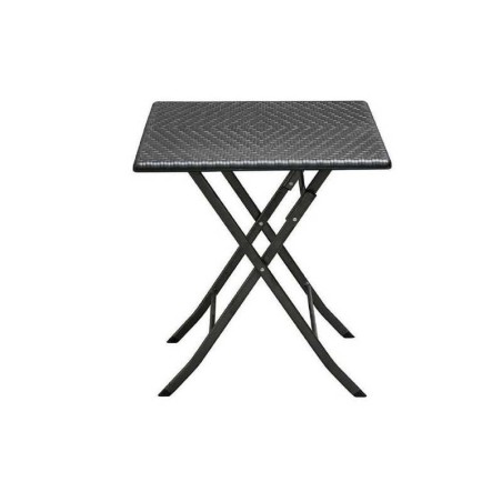 Table carrée noire 61x61xH73cm Pliante Camping Jardin Réceptions Festivals Evenements KZ GARDEN