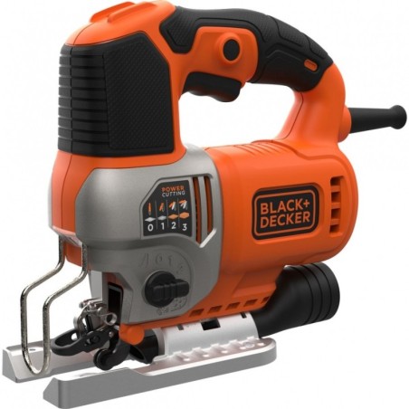 Scie Sauteuse 650W BLACK+DECKER BES610-QS Pendulaire Filaire Eclairage LED Lame incluse