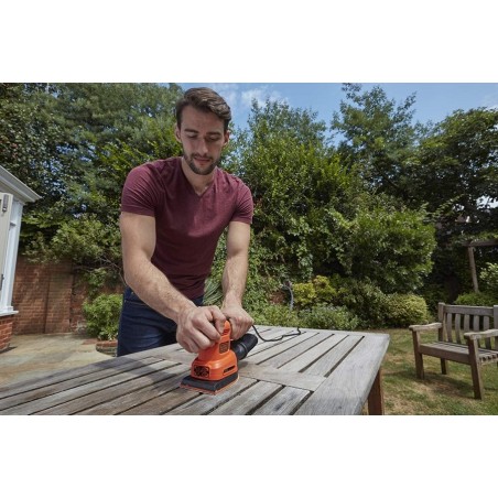 Ponceuse 200W multifonction 4en1 Black + Decker BEW200 Sac poussières