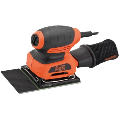 Ponceuse à bande 170W + Feuille abrasive + Sac poussières Black + Decker KA401LA