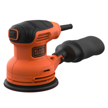 Ponceuse excentrique filaire Ø125 mm 230W BLACK+DECKER BEW210-QS + 1 abrasif Sac à poussières