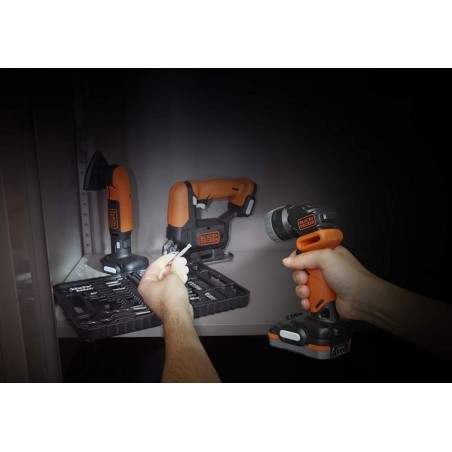 Lampe de poche LED sans fil 12V Black + Decker BDCCF12N-XJ Sans batterie ni chargeur