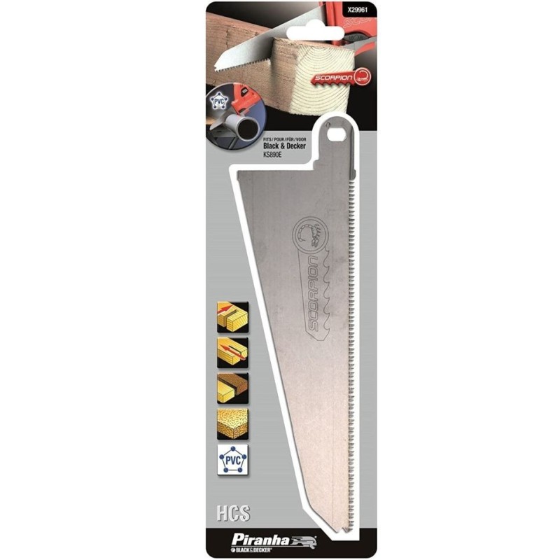 Lame de rechange HCS 239 mm KS890-KS880 pour Scorpion BLACK & DECKER X29961