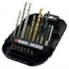 Coffret 16 pièces Forets Titane et embouts de vissage Black + Decker A7186