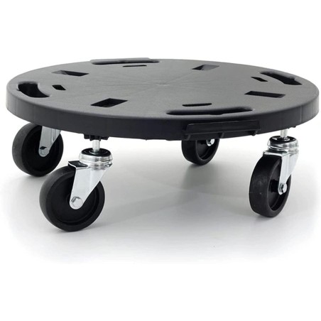 Support à roulettes rond diamètre 40 x 12,5 cm 4 roues Capacité max 275 kg Plantes Meubles ou matériel lourd