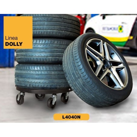 Support à roulettes rond diamètre 40 x 12,5 cm 4 roues Capacité max 275 kg Plantes Meubles ou matériel lourd